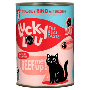 Lucky Lou Lifestage Adult Drób i wołowina puszka 400g - All4Animals