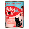 Lucky Lou Lifestage Adult Drób i wołowina puszka 400g - All4Animals