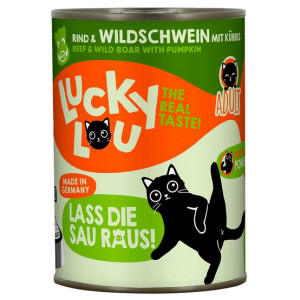Lucky Lou Lifestage Adult Wołowina i dzik puszka 400g - All4Animals