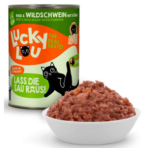 Lucky Lou Lifestage Adult Wołowina i dzik puszka 400g - All4Animals