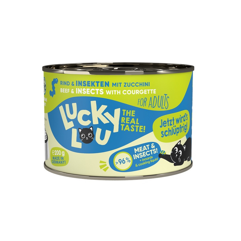 Lucky Lou Lifestage Adult Wołowina i owady puszka 200g - All4Animals