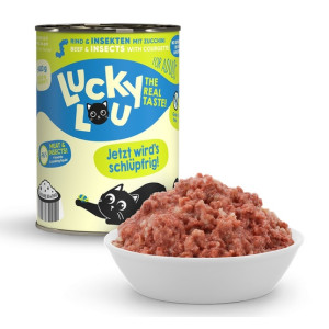 Lucky Lou Lifestage Adult Wołowina i owady puszka 400g - All4Animals