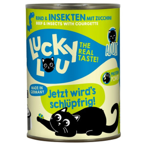 Lucky Lou Lifestage Adult Wołowina i owady puszka 400g - All4Animals