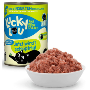 Lucky Lou Lifestage Adult Wołowina i owady puszka 400g - All4Animals