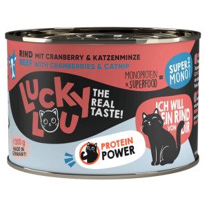 Lucky Lou SuperMono Wołowina puszka 200g - All4Animals