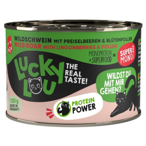 Lucky Lou SuperMono Dzik puszka 200g - All4Animals
