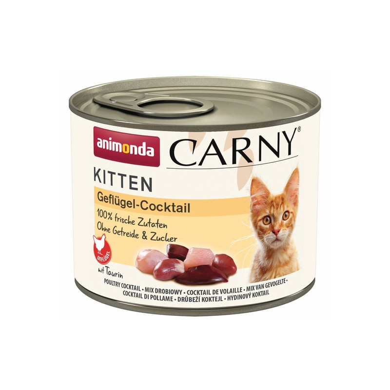 Animonda Carny Kitten Koktajl drobiowy puszka 200g - All4Animals