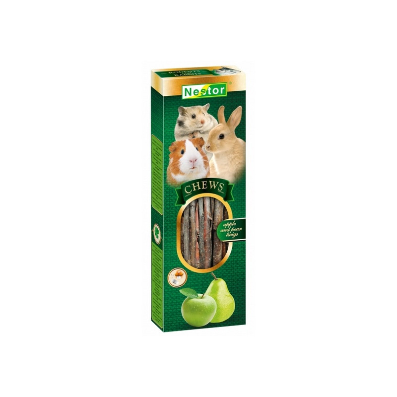 Nestor Gałązki jabłoni i gruszy dla gryzoni i królików 80g - All4Animals