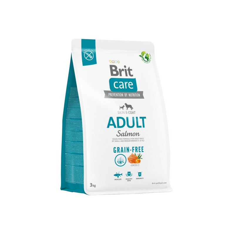 Brit Care Grain Free Adult Small & Medium Salmon 3kg - All4Animals