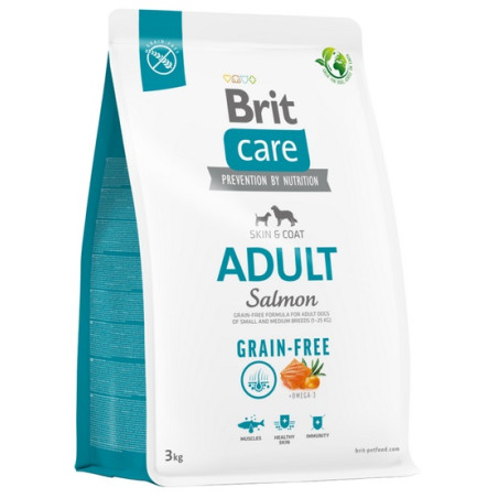 Brit Care Grain Free Adult Small & Medium Salmon 3kg - All4Animals