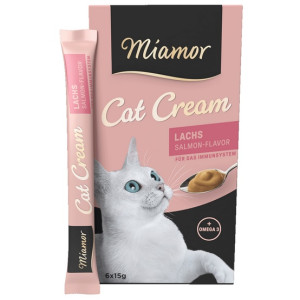 Miamor Cat Confect Lachs Cream 6x15g - All4Animals