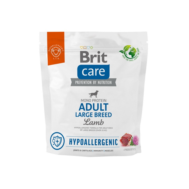 Brit Care Hypoallergenic Adult Large Lamb 1kg - All4Animals