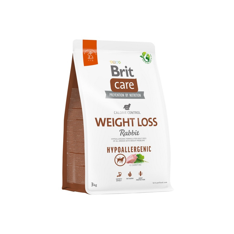 Brit Care Hypoallergenic Dog Weight Loss Rabbit 3kg - All4Animals