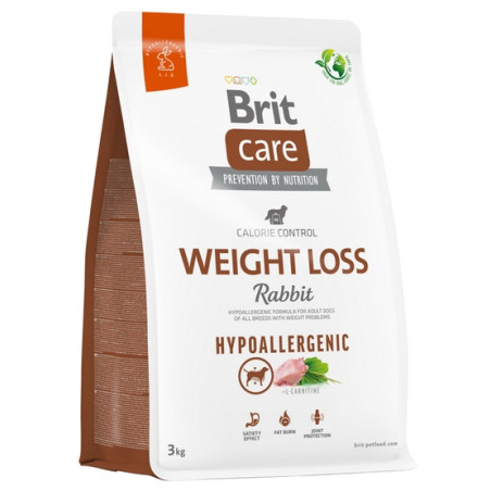 Brit Care Hypoallergenic Dog Weight Loss Rabbit 3kg - All4Animals