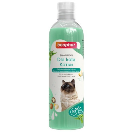 Beaphar Szampon z olejkiem makadamia dla kota 250ml - All4Animals