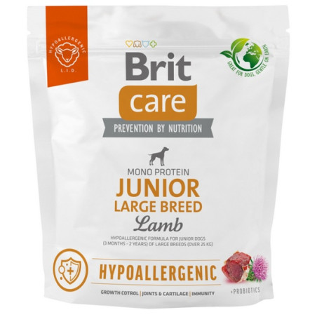 Brit Care Hypoallergenic Junior Large Lamb 1kg - All4Animals