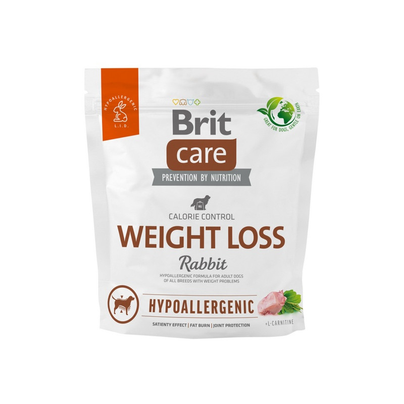Brit Care Hypoallergenic Dog Weight Loss Rabbit 1kg - All4Animals