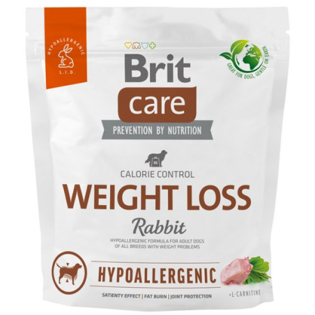 Brit Care Hypoallergenic Dog Weight Loss Rabbit 1kg - All4Animals