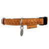 Zolux Obroża regulowana Mac Leather 20mm Żółta - All4Animals