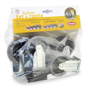 Stefanplast Zestaw 4 kółek do transportera Gulliver IATA 4, 5, 6, 7 - All4Animals