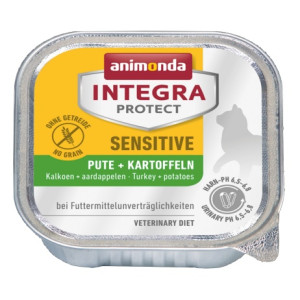 Animonda Integra Protect Sensitive dla kota - z indykiem i ziemniakami tacka 100g - All4Animals