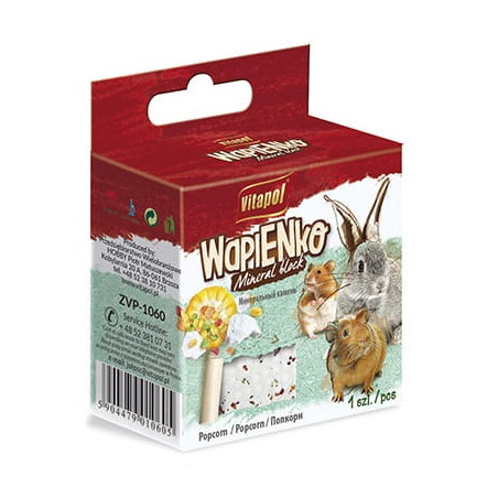 Vitapol Kostka Wapienna dla gryzoni popcorn - All4Animals