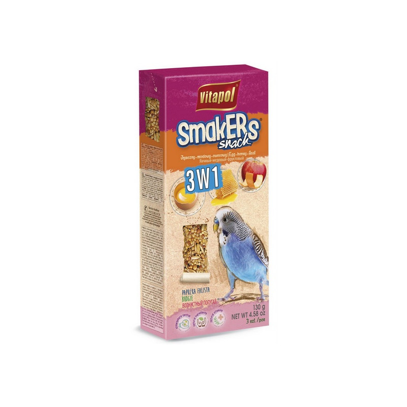 Vitapol Smakers dla papugi falistej - mix 3szt - All4Animals