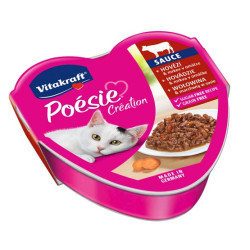 Vitakraft Poesie sos wołowina z marchewką tacka 85g - All4Animals