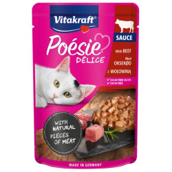 Vitakraft Poesie Deli Sauce wołowina saszetka 85g - All4Animals
