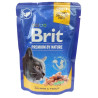 Brit Premium Cat Adult Łosoś + Pstrąg saszetka 100g - All4Animals
