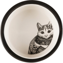 Trixie Miska ceramiczna Zetangle dla kota 0,3L - All4Animals