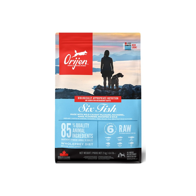 Orijen Adult 6 Fresh Fish 2kg - All4Animals