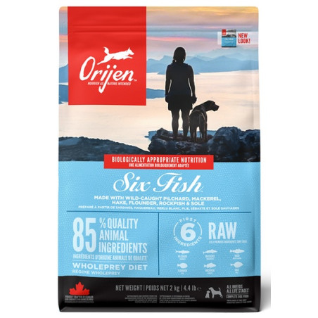 Orijen Adult 6 Fresh Fish 2kg - All4Animals