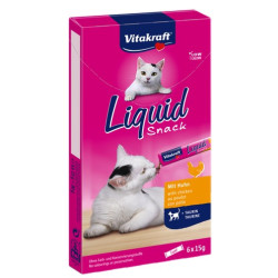 Vitakraft Cat Liquid-Snack z Kurczakiem 6x15g - All4Animals