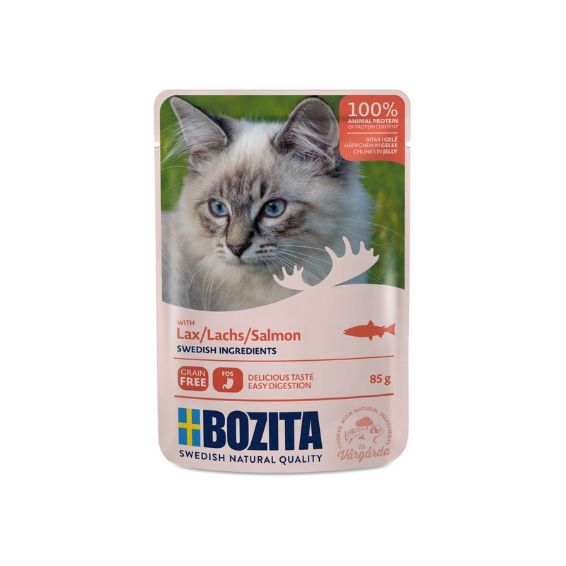 Bozita Cat Łosoś w galaretce saszetka 85g - All4Animals