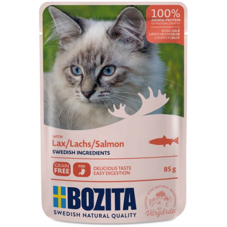 Bozita Cat Łosoś w galaretce saszetka 85g - All4Animals