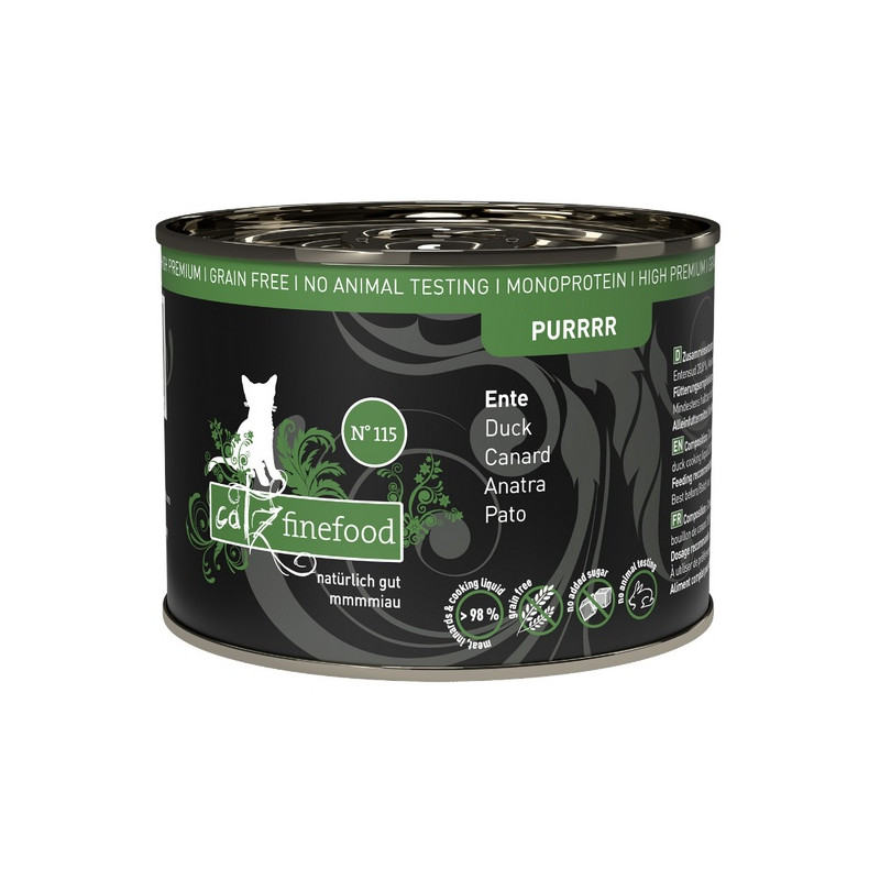 Catz Finefood Purrrr N.115 Kaczka puszka 200g - All4Animals