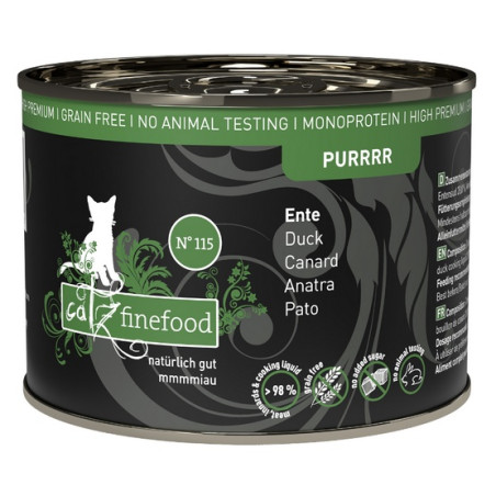 Catz Finefood Purrrr N.115 Kaczka puszka 200g - All4Animals