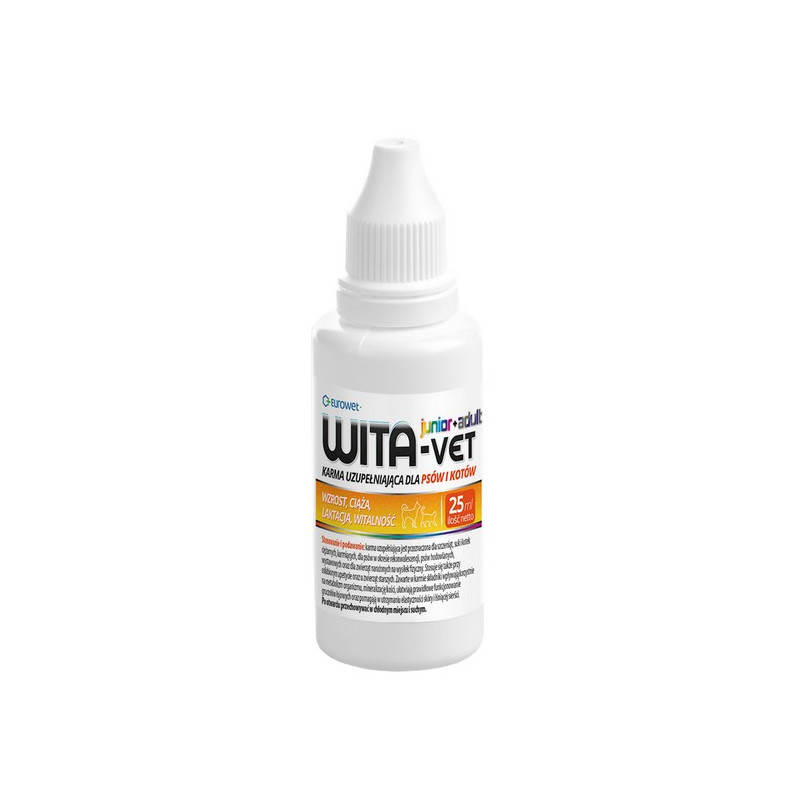 Wita-Vet Junior + Adult dla kota i psa krople 25ml - All4Animals