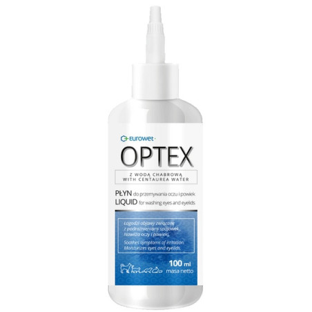 Optex - Płyn do przemywania oczu i powiek psa lub kota 100ml - All4Animals