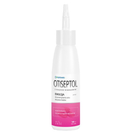 Otiseptol - płyn do przemywania uszu psa i kota 100ml - All4Animals
