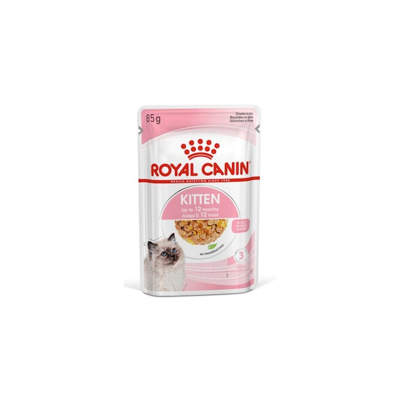 Royal Canin Kitten w galaretce karma mokra dla kociąt do 12 miesiąca życia saszetka 85g - All4Animals