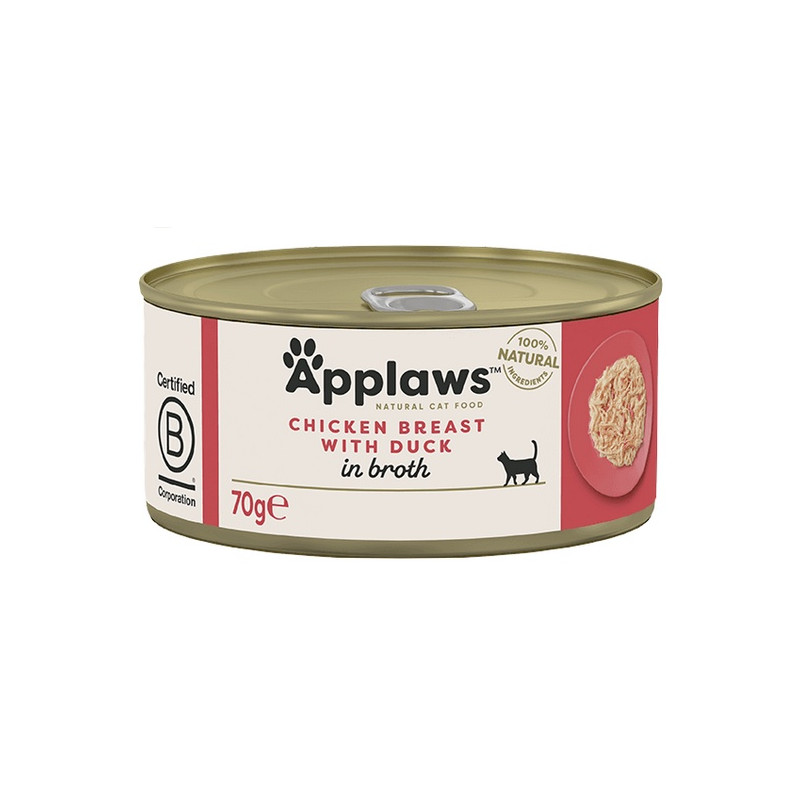 Applaws puszka dla kota Kurczak i Kaczka 70g - All4Animals