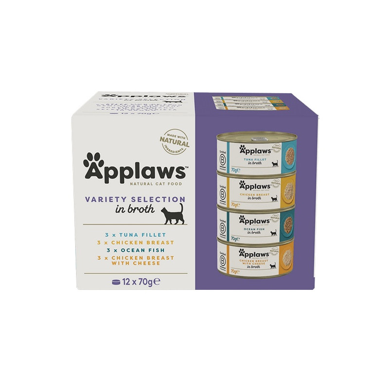 Applaws puszki dla kota Multipack Mixed 12x70g - All4Animals
