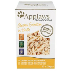 Applaws saszetki dla kota Chicken Selection Multi Pack 12x70g - All4Animals