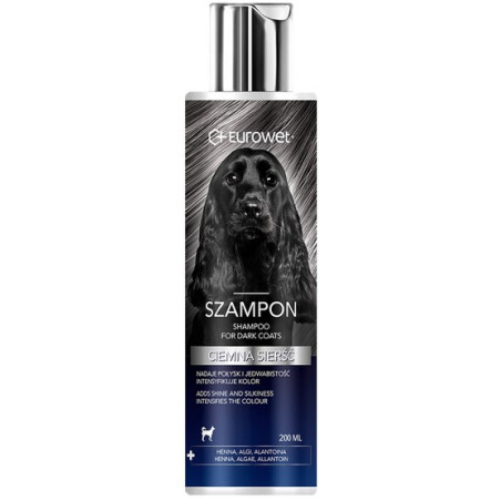 Eurowet Szampon do ciemnej sierści 200ml - All4Animals
