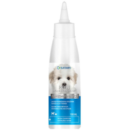 Eurowet Płyn do przemywania oczu dla psów i kotów 100ml - All4Animals