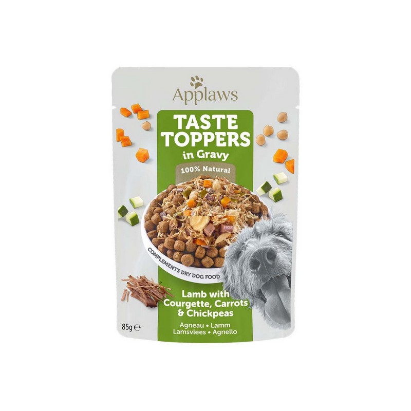 Applaws Taste Toppers Saszetka dla psa - jagnięcina, cukinia i marchew w sosie 85g - All4Animals