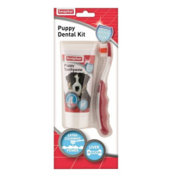 Beaphar Puppy Dental Kit - szczoteczka i pasta do zębów 50g - All4Animals