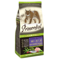 Primordial Cat Grain Free Sterilized Turkey & Herring 2kg - All4Animals